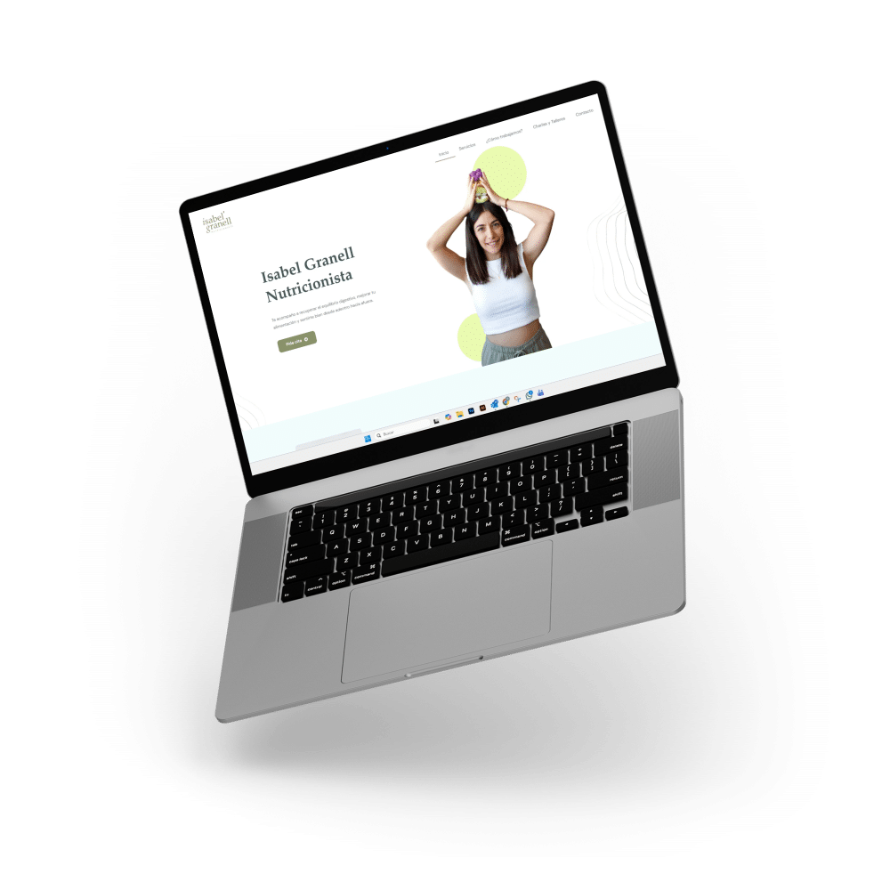 Mockup de diseño web responsive mostrando interfaz UX/UI en dispositivo móvil