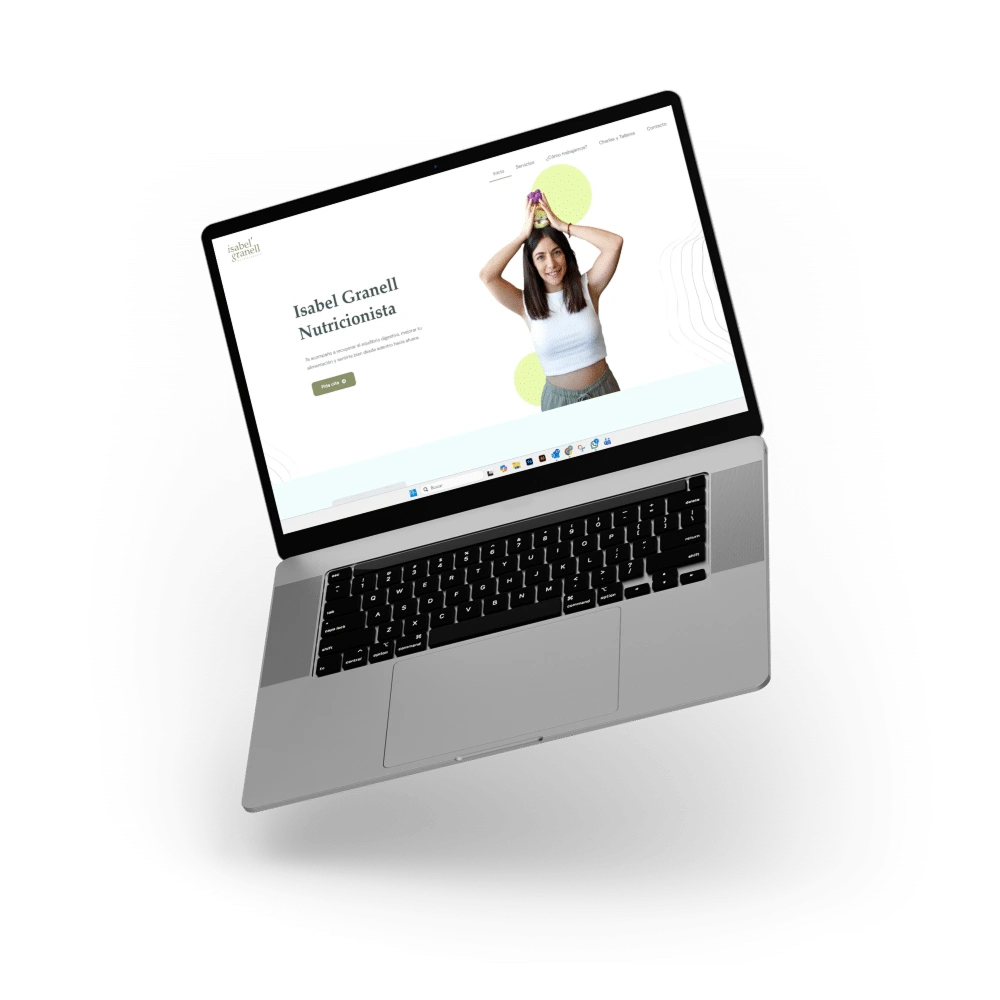 Diseño y desarrollo web del proyecto de Isabel Granell realizado por Iwigo
