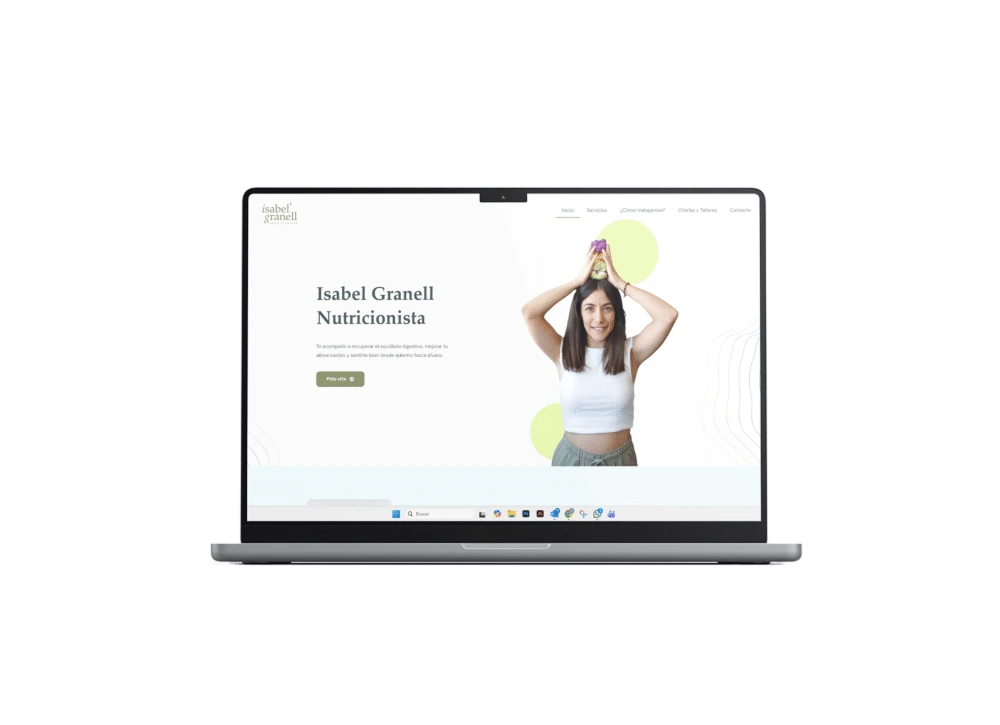 Proyecto de branding, diseño web y redes sociales desarrollado por Iwigo para Isabel Granell Nutricionista