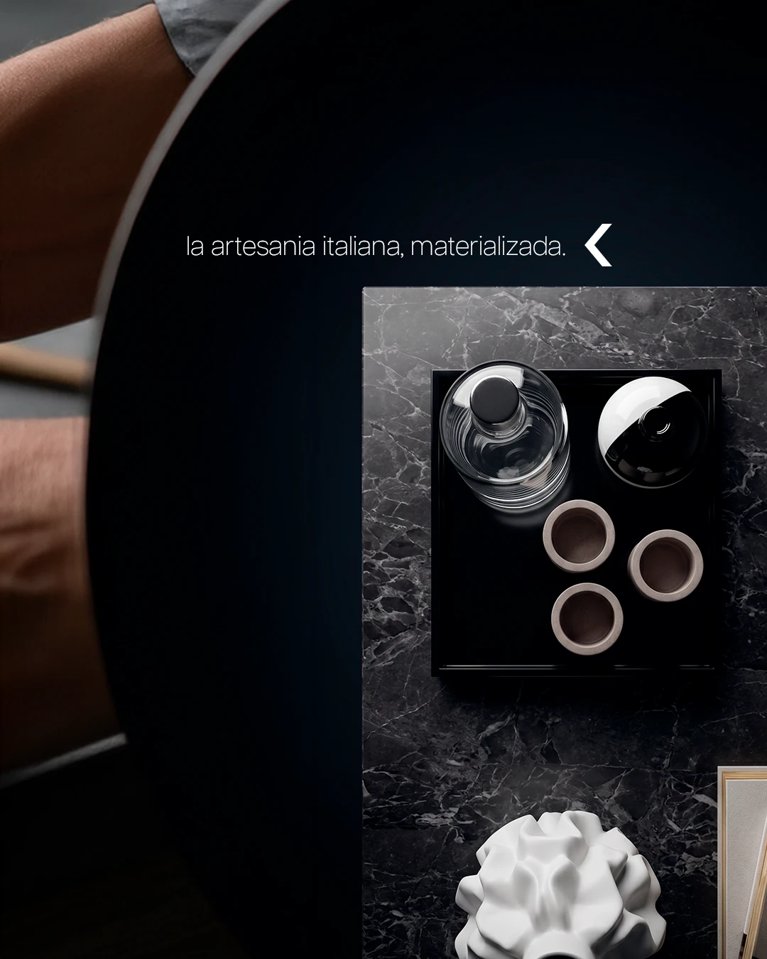 Contenido Instagram Kaleydos — textura Nero Grieco