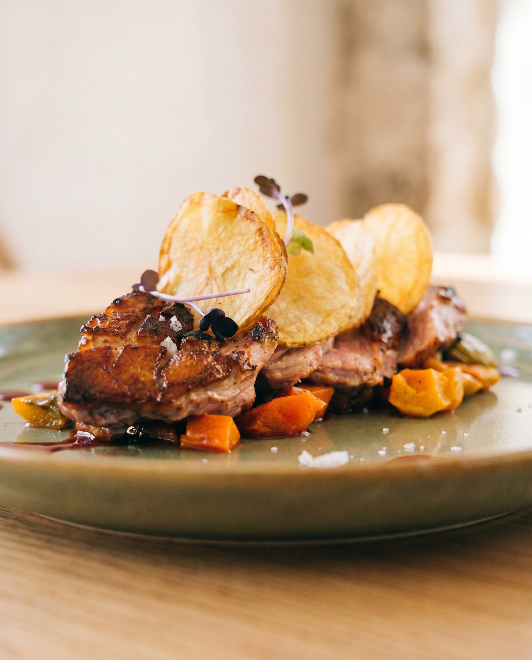 Secreto ibérico con patatas panaderas — LIA