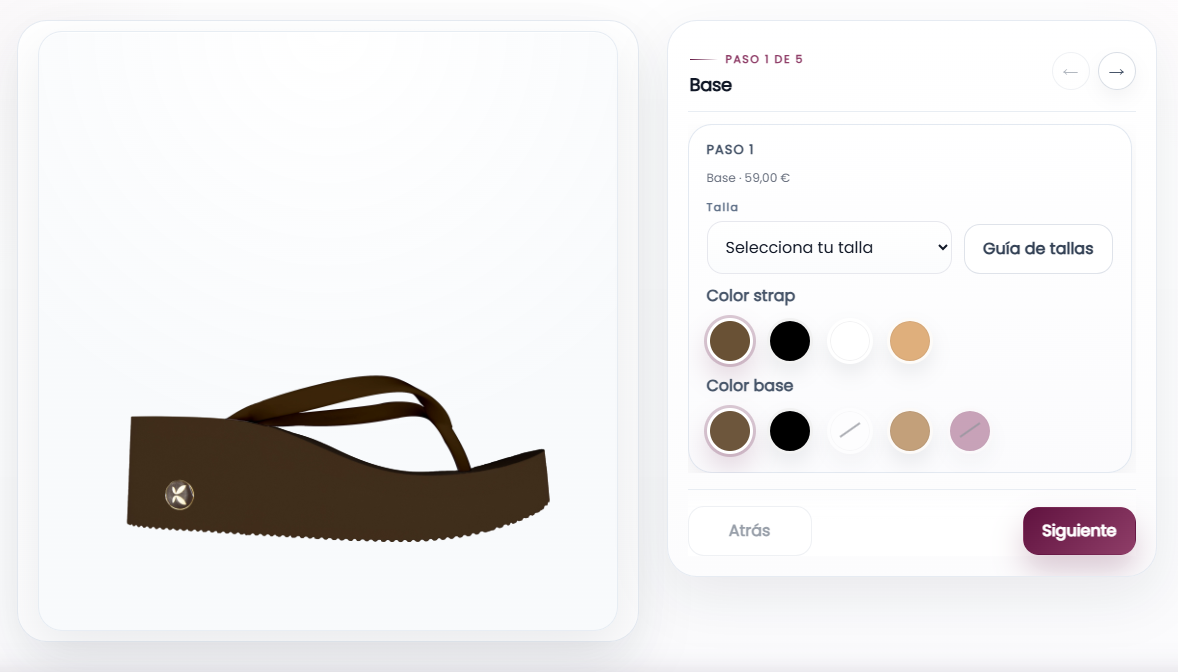 Personalizador Mallorkinas — paso 1