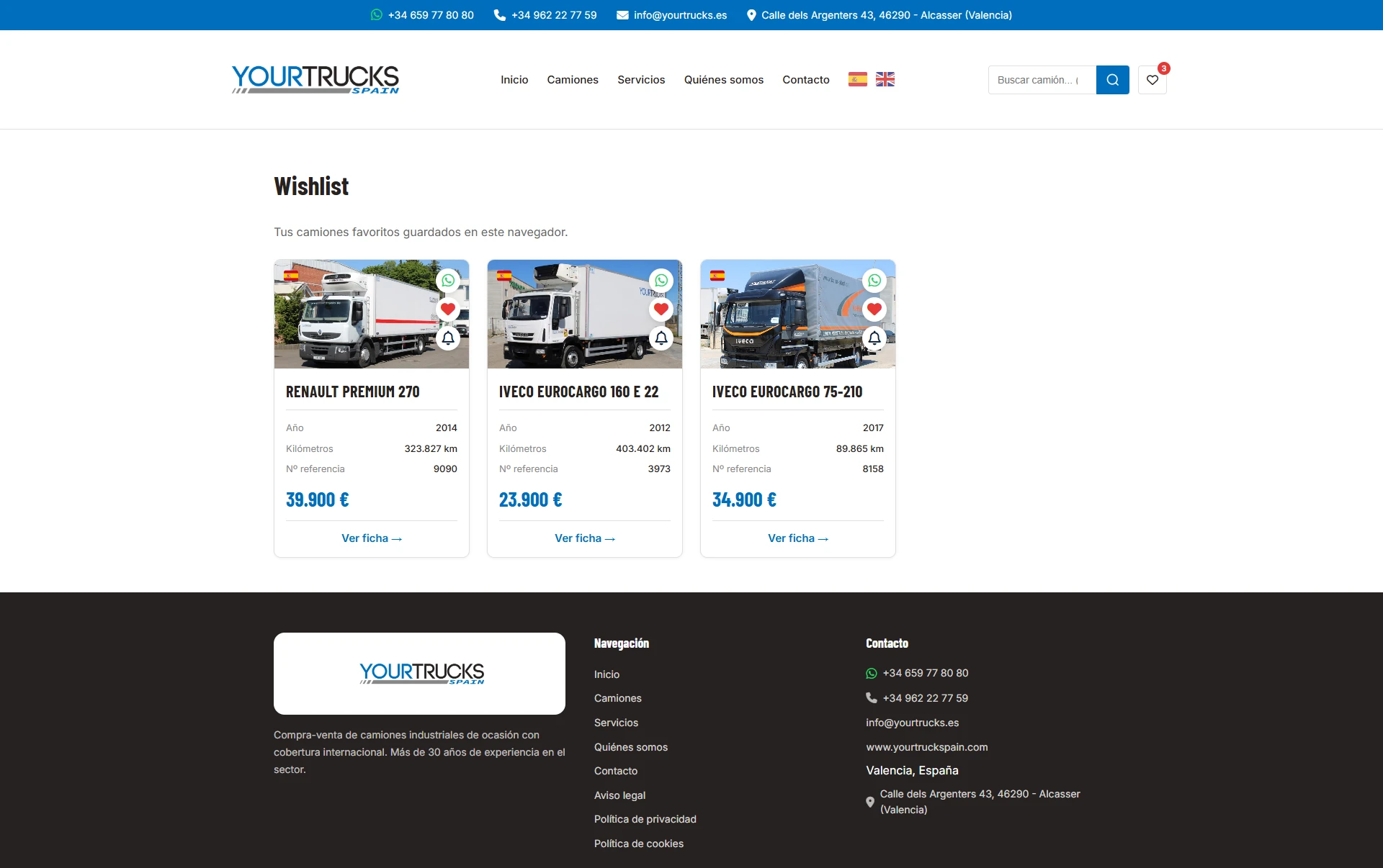 Wishlist YourTrucks Spain