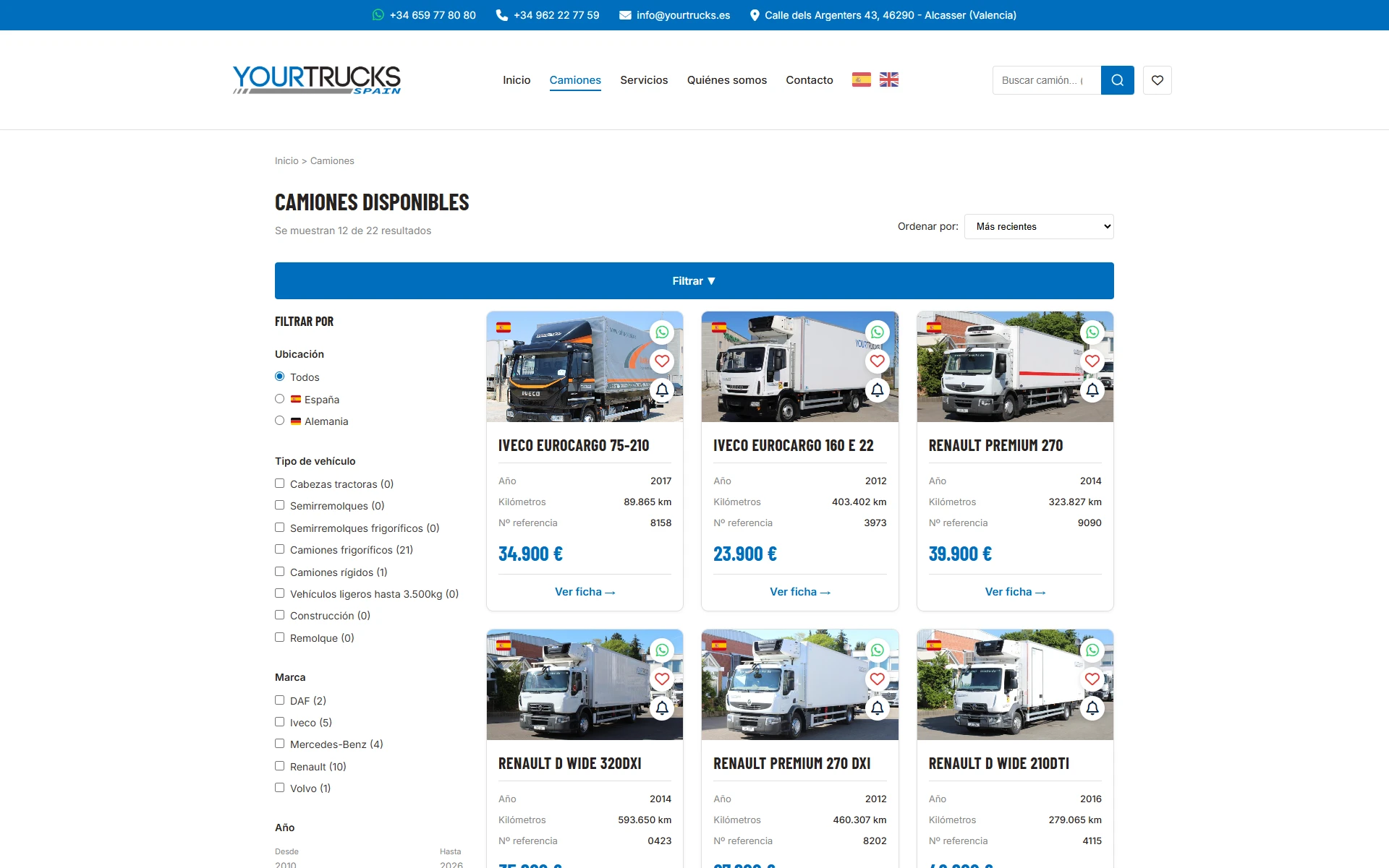 Catálogo YourTrucks Spain