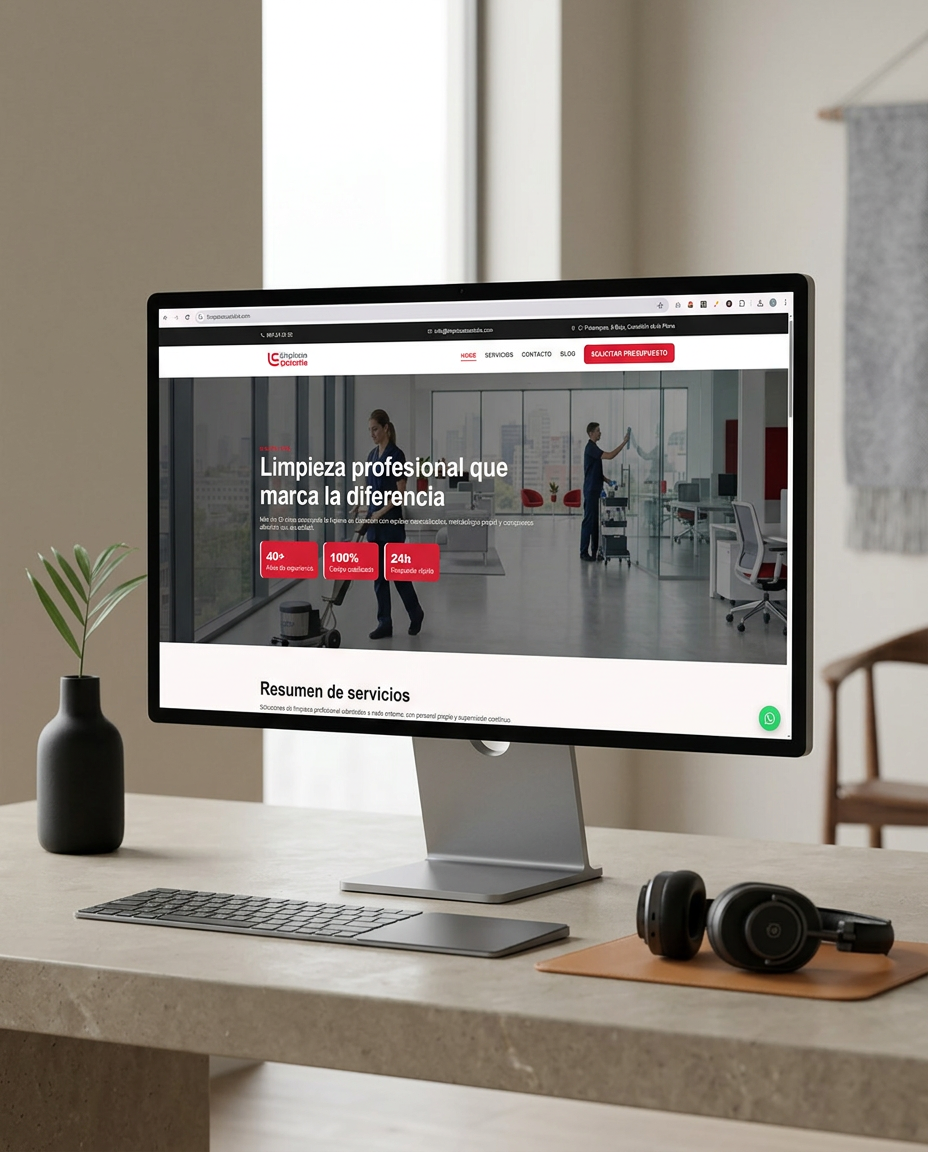 Proyecto Limpiezas Castalia — diseño web y gestión de redes sociales